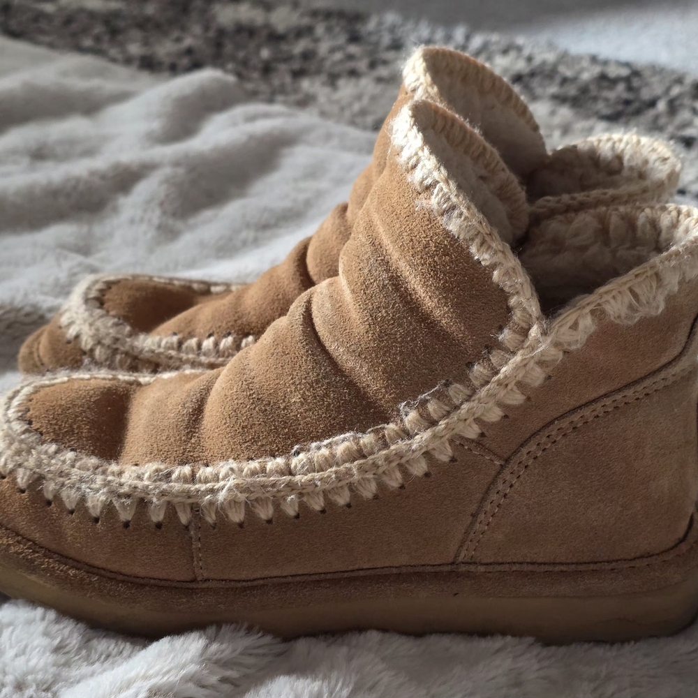 BearPaw Tan Moccasin Shoes - Picture 2 of 5